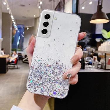 Imagem de Brilhante Bling Glitter Star Clear Soft Capa de Telefone para Samsung Galaxy S21 FE 5G/S21/S21 5G S21 5G/S22 Plus Ultra, Prata, para S21 FE 5G