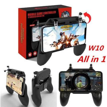 Game Pad Joystick W10 com Gatilho L1 R1 p/ Jogos FPS