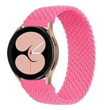 Imagem de 20mm pulseira de Nylon Ajustáveis Compatível com Samsung Galaxy Watch 4 40mm 44mm/4 Classic 42mm 46mm/3 41mm/Active 2/Gear S2,Bandas elástica Compatíveis com Huawei Watch 2/2 Pro
