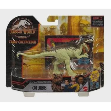 Imagem de Jurassic World Figura Ataque Articulada Dinossauro Coelurus - Mattel