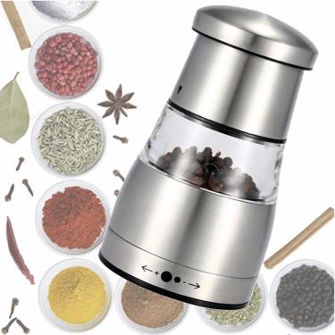 Imagem de Moedor De Pimenta E Sal Aço Inox Luxo 11Cm Cbrn01460