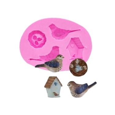Imagem de Molde De Silicone Passarinho, Ninho