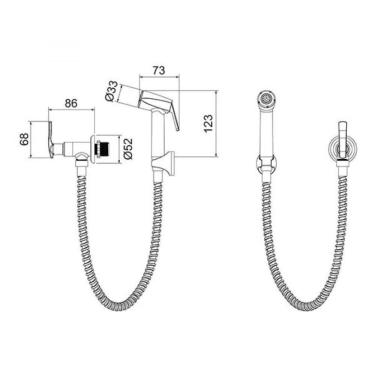 Imagem de Ducha Higienica Lorenzetti Flex C29 1984 120cm