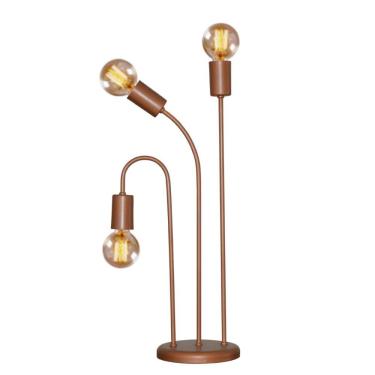 Imagem de Luminaria Abajur Retrô Ideal Para Sala Cor Cobre