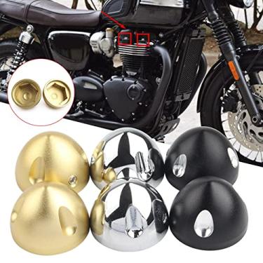 Imagem de FINMOKAL Apto Para Scrambler 1200 Xc/Xe Speed Twin Thruxton 2019-2022 Tampa Do Parafuso De Cabeça De Alumínio Ouro