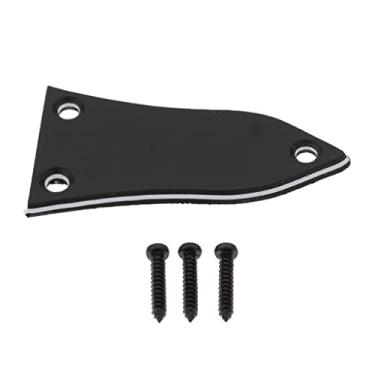 Imagem de Tachiuwa Parafusos de substituição para tampa de varão de 3 furos duráveis para guitarra preta