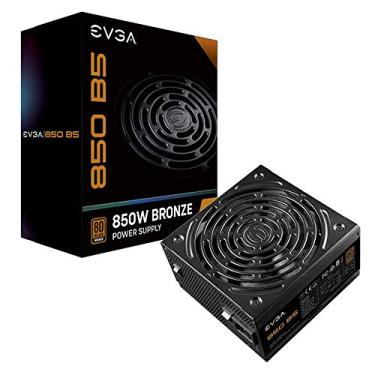 Imagem de EVGA 850 B5, 80 Plus BRONZE 850W, totalmente modular, modo EVGA ECO, garantia de 5 anos, tamanho compacto de 150mm, fonte de alimentação 220-B5-0850-V1