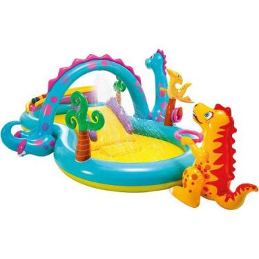 Imagem de Piscina Infantil Playground Mundo Encantado Dos Dinossauros 290L Intex