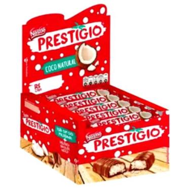 Imagem de Caixa De Chocolate Prestígio Branco Dark Nestlé 33G - 1 Cx C/ 30Un