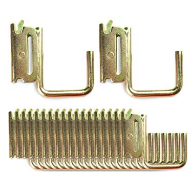Imagem de ANLU LOAD 2" E Track J Hook E Track Acessórios para Trailer/Armazés/Porões/Pode Pendurar Mochilas, Aço, Pacote com 20