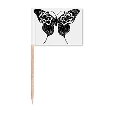 Imagem de Borboleta com asas de rosa marcadores marcadores decoração de festa