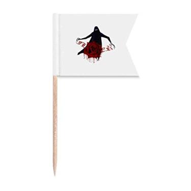 Imagem de Flower Devil Exhibition Art Deco Presente Moda Palito Bandeiras Marcação para Bolo Festa Prato de Queijo