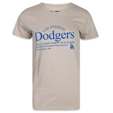 Imagem de Camiseta New Era Feminina Baby Look Mlb Los Angeles Dodgers Manga Curt