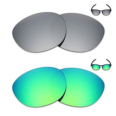 Imagem de 2 pares de lentes polarizadas de substituição da Mryok para óculos de sol Oakley Latch – Opções