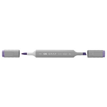 Imagem de CIS, Graf Duo Brush 60.6400, Marcador Graf Duo Brush, Caixa com 6 unidades, Deep Violet