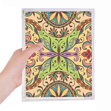 Imagem de Caderno estilo europeu com estampa de flores, linhas, folhas soltas, diário recarregável, papelaria