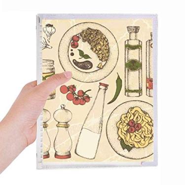 Imagem de Caderno de Ilustração de Dieta Resident da Itália com Folhas Soltas Diário Recarregável