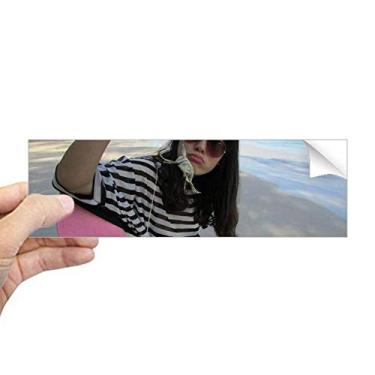 Imagem de DIYthinker Adesivo retangular de praia Ellie Yao Sea Erimita, caranguejo eremita para para-choque