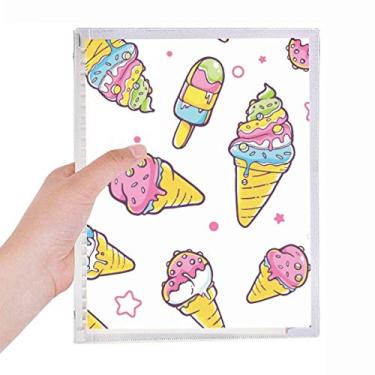 Imagem de Caderno de sorvete Star Pink Sugar Popsicle com folhas soltas e diário recarregável