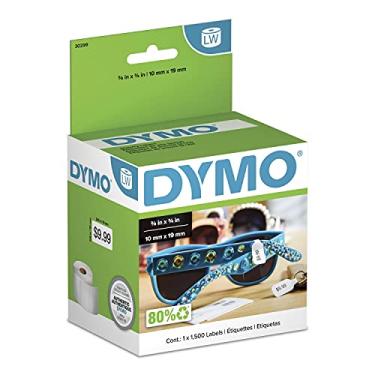 Imagem de DYMO Etiquetas autênticas LW 2-Up, etiquetas DYMO para impressoras de etiquetas LabelWriter, 3/8" x 3/4", 1 rolo de 1500