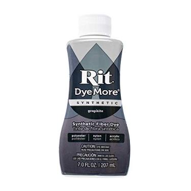 Imagem de Rit DyeMore Frasco único de 200 ml, corante de fibra líquida sintética para roupas, decoração e artesanato – grafite