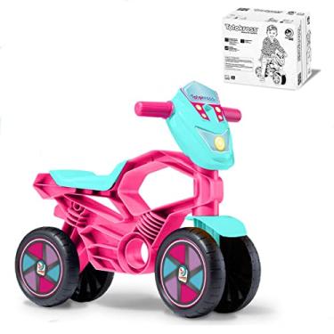 Imagem de Bicicleta de Equilíbrio 4 Rodas sem Pedal Totokross Rosa