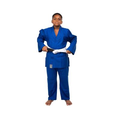 Imagem de Kimono Infantil Reforçado Judo Jiu-Jitsu, Haganah, Azul, M00