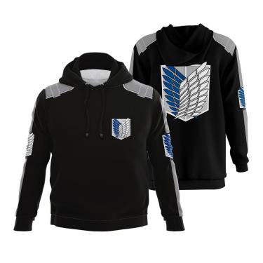 Imagem de Blusa De Moletom Attack On Titan Anime Desenho Mangá-Unissex