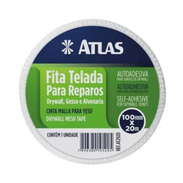 Imagem de Fita Telada 100mmx20m Para Alvenaria Gesso Drywall – Atlas