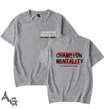 Imagem de Camiseta Oversized Champion Mentality Academia Treino Maromba Fitness