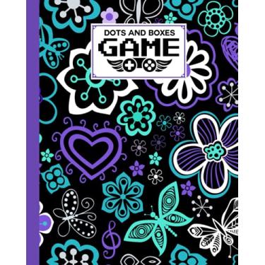 Imagem de Dots And Boxes Game: Flowers and butterflies Cover Dots & Boxes Activity Book - 120 Pages!, Dots and Boxes Game Notebook - Classic Pen & Paper Games (8.5 x 11 inches) by Valerie Fitzgerald