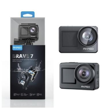 Imagem de Câmera De Ação Akaso Brave 7 Wi-Fi À Prova D`Água 4K 20 Mp