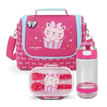 Imagem de Conjunto Lancheira Térmica Infantil e Pote p/Lanche com Garrafa 550ml (Pink)