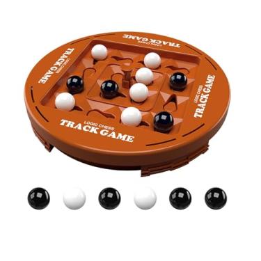 Imagem de shamjina Jogo de mesa de lógica de presente portátil educacional damas jogo de tabuleiro de para acampamento vocação viagem interior