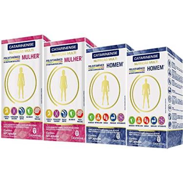 Imagem de Polivitamínico Multi AZ 2x Homem e 2x Mulher Kit Par Perfeito Catarinense