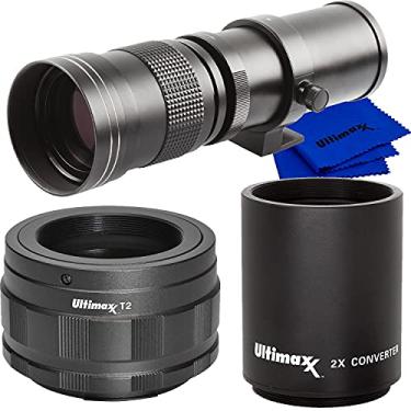 Imagem de Ultimaxx Lente teleobjetiva super HD 420-800 mm f/8.3-16 para câmeras sem espelho Nikon Z5, Z6, Z6II, Z7, Z7II, Z9, Z50, ZFC e outras câmeras Z-Mount e pacote básico – Inclui: Adaptador T-Mount para