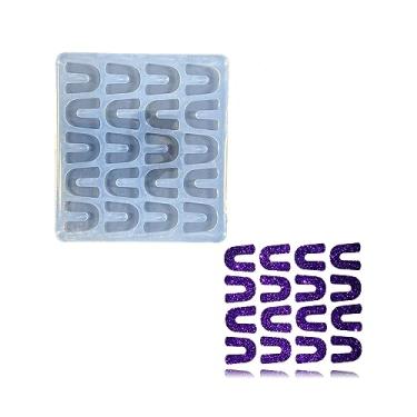 Imagem de Mini moldes de brinco em forma de ferradura pequeno molde de resina molde de silicone para brincos faça você mesmo, brincos de orelha, pingente, artesanato para fazer joias, molde de bolo de