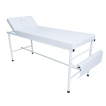 Imagem de Maca Fixa com respirador regulagem e suporte de papel Branca