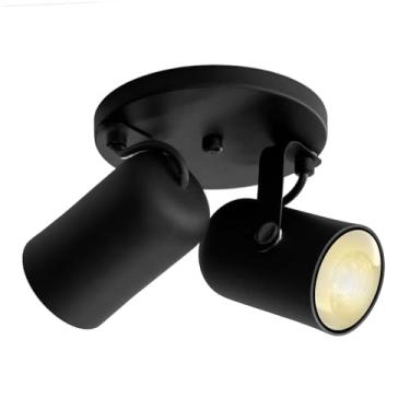 Imagem de Luminária Teto 2 Spots Direcionáveis Focus Fit Preto 1282
