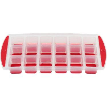 Imagem de FORMA DE GELO PLÁSTICO 3x13x27cm VERMELHO