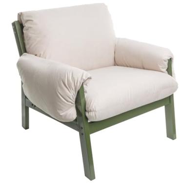 Imagem de Poltrona Soft Harmonia Verde Oliva/Areia