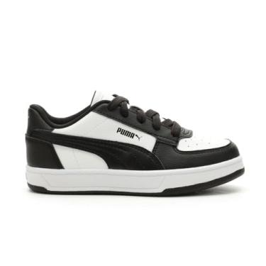 Imagem de PUMA Tênis infantil unissex Caven 2.0, Puma branco-puma preto-puma preto, 1.5 Little Kid