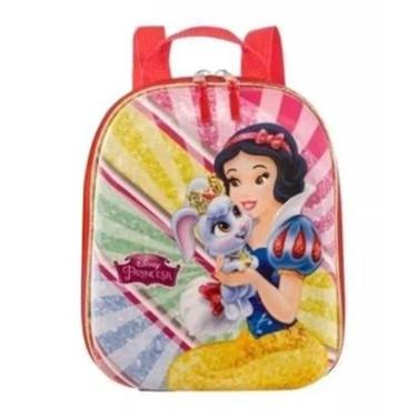 Imagem de Mochila Pequena Maxtoy 3D Princesa Branca de Neve Vermelho-Feminino