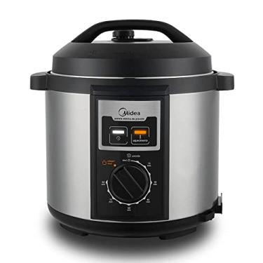 Imagem de Panela de Pressão Mecanica, 6L, Inox/Preto, 220v, Midea