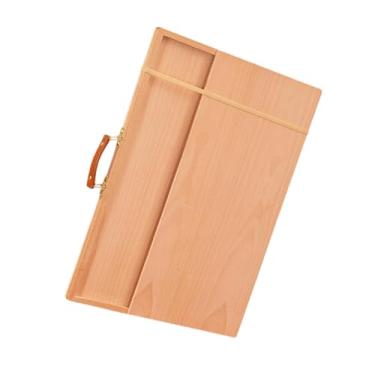 Imagem de UGPLM Prancheta de desenho portátil Prancheta de desenho Cavalete de madeira Prancheta de pintura com gaveta Ferramenta de pintura Prancheta de arte para, 8k