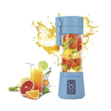 Imagem de Mini Garrafa Mixer Gold Sports Power - Elétrica, Único, Azul, Unissex,