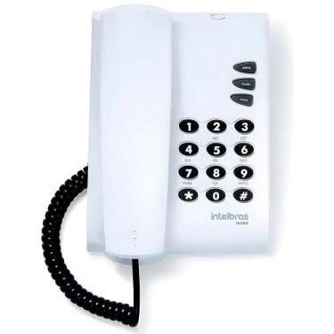 Imagem de Telefone Intelbras Pleno Com Fio Sem Chave - Cinza Ártico