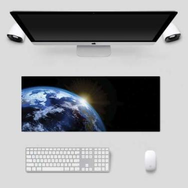 Imagem de Mouse Pad Grande Gamer Speed Planeta Terra - Deluzz