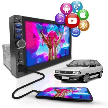 Imagem de Central Multimídia Universal Mp5 Bt 1 Din 7 Espelha Dvd Câm Gol Quadra