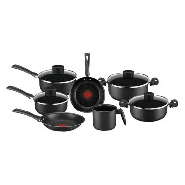 Imagem de Conjunto de Panelas Antiaderente Rochedo Pratic Cinza 7 Peças